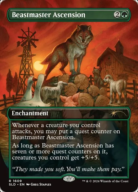Beastmaster Ascension, Magic card SLD 1609 — Secret Lair Drop set