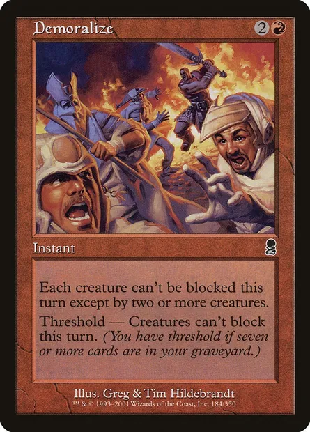 Démoralisation, carte Magic ODY 184 — extension Odyssée