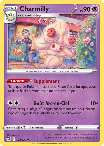 Charmilly, carte Pokémon BRS 071 — extension Stars Étincelantes
