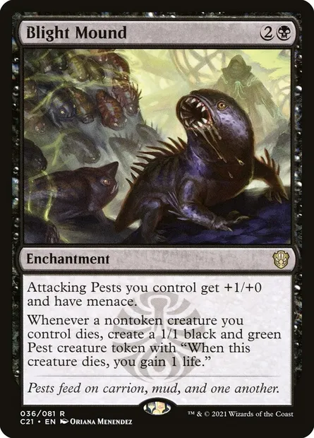 Blight Mound, Magic card C21 36 — Commander 2021 set