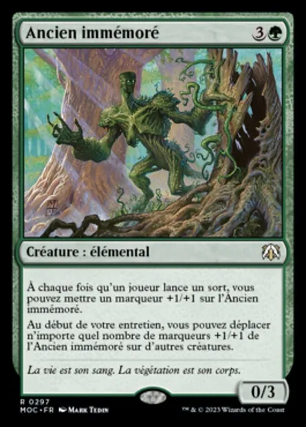 Ancien immémoré, carte Magic MOC 297 — extension March of the Machine Commander