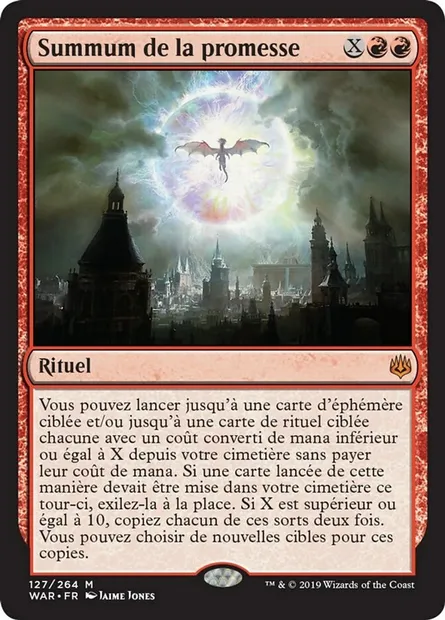 Summum de la promesse, carte Magic WAR 127 — extension La guerre des Planeswalkers