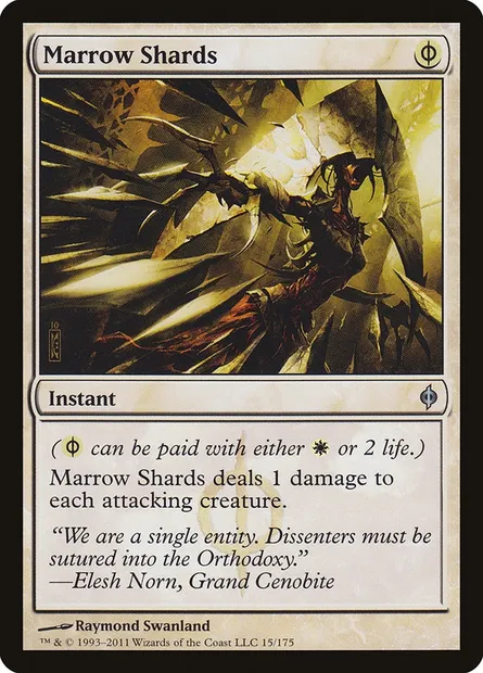 Marrow Shards, Magic card NPH 15 — New Phyrexia set