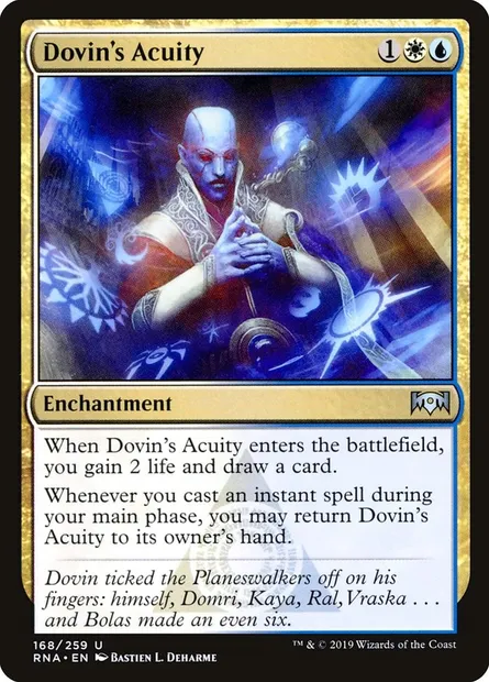 Dovin's Acuity, Magic card RNA 168 — Ravnica Allegiance set