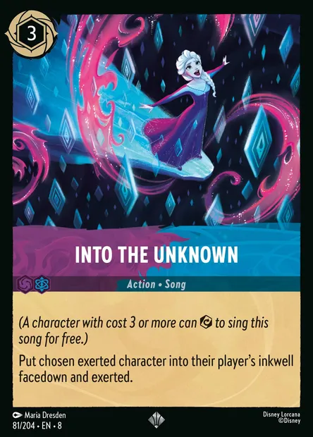 Into the Unknown, Disney Lorcana card CH8-081 — The Reign of Jafar set