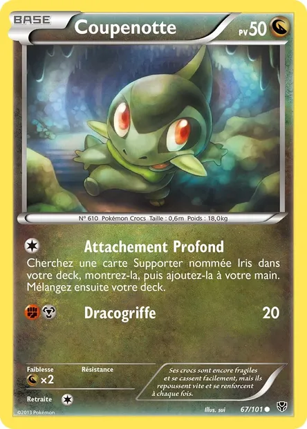 Coupenotte, carte Pokémon PLB 67 — extension Explosion Plasma