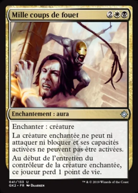 Mille coups de fouet, carte Magic GK2 41 — extension RNA Guild Kit