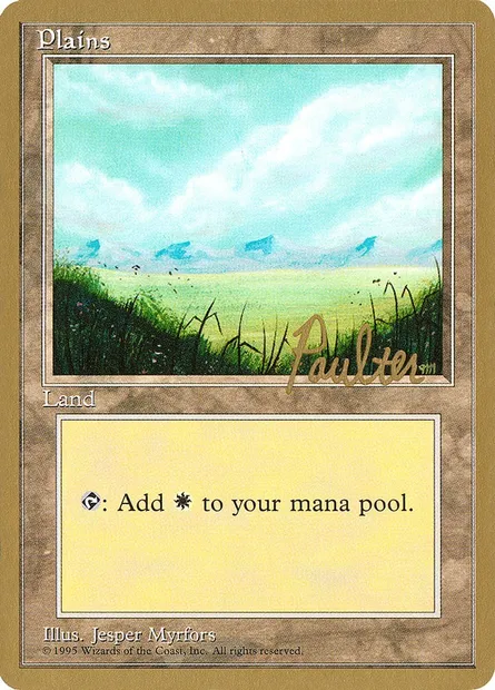 Plains, Magic card PTC pp366 — Pro Tour Collector Set set