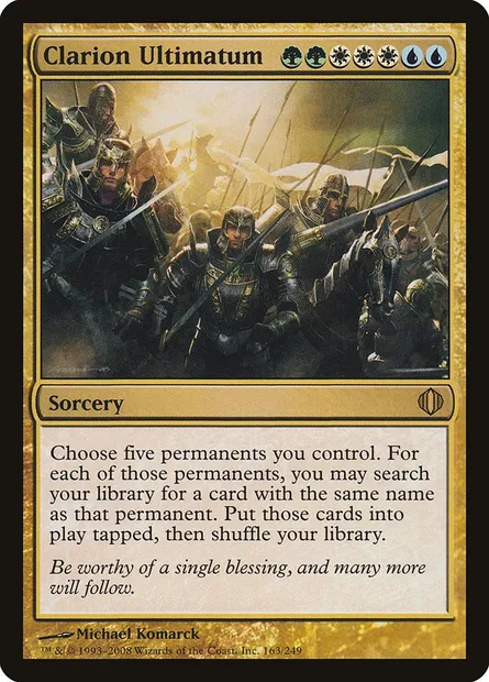 Clarion Ultimatum, Magic card ALA 163 — Shards of Alara set