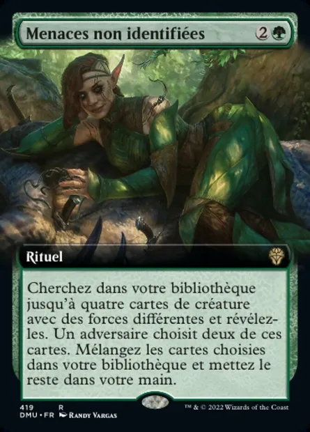 Menaces non identifiées, carte Magic DMU 419 — extension Dominaria Uni
