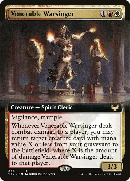 Venerable Warsinger, Magic card STX 355 — Strixhaven: School of Mages set