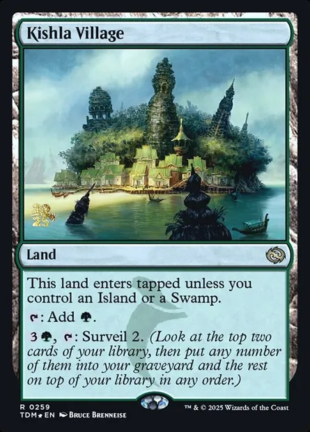 Kishla Village, Magic card PTDM 259s — Tarkir: Dragonstorm Promos set