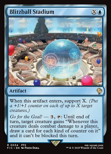 Blitzball Stadium, Magic card FIC 34 — Final Fantasy Commander set