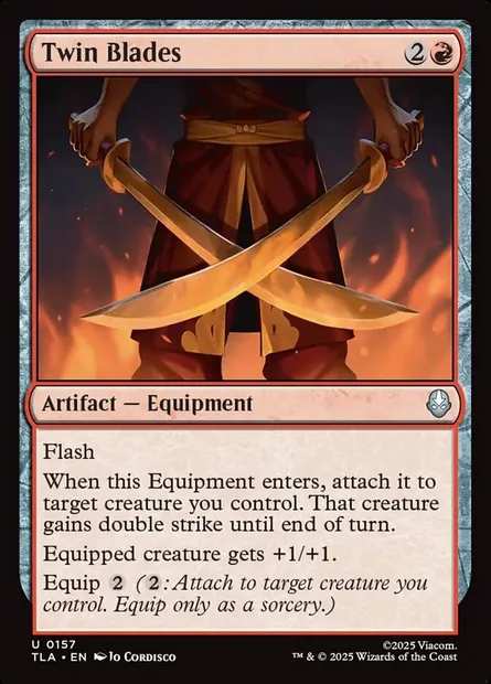 Twin Blades, Magic card TLA 157 — Avatar: The Last Airbender set