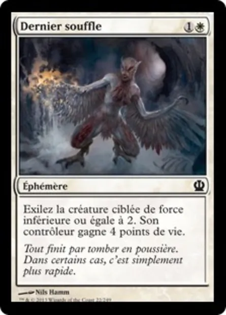 Dernier souffle, carte Magic THS 22 — extension Theros