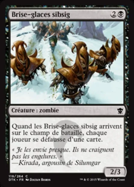 Brise-glaces sibsig, carte Magic DTK 119 — extension Les Dragons de Tarkir