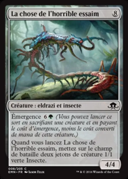 La chose de l'horrible essaim, carte Magic EMN 8 — extension La lune hermétique