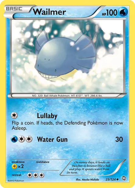 Wailmer, Pokémon card DRX 25 — Dragons Exalted set