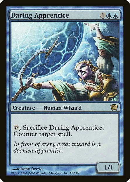 Daring Apprentice, Magic card 9ED 72★ — Ninth Edition set