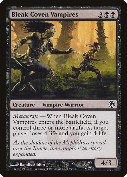 Bleak Coven Vampires, Magic card SOM 55 — Scars of Mirrodin set