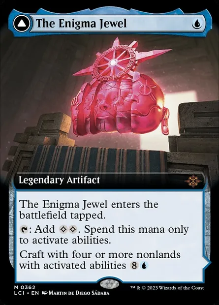 The Enigma Jewel // Locus of Enlightenment, Magic card LCI 362 — The Lost Caverns of Ixalan set