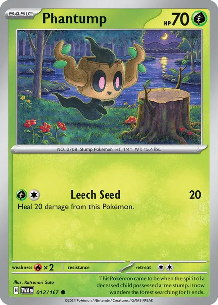 Phantump, Pokémon card TWM 012 — Twilight Masquerade set
