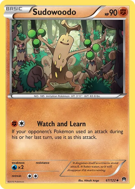 Sudowoodo, Pokémon card BKP 67 — BREAKpoint set