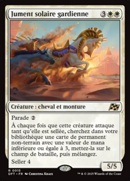 Jument solaire gardienne, carte Magic DFT 15 — extension Aetherdrift