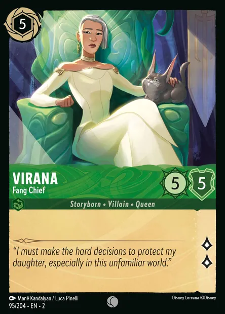 Virana - Fang Chief, Disney Lorcana card CH2-095 — Rise of the Floodborn set