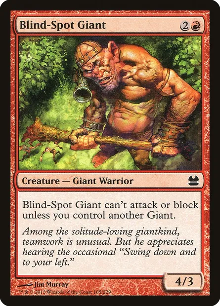 Géant à angle mort, carte Magic MMA 105 — extension Modern Masters