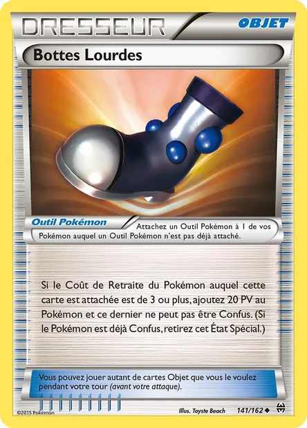 Bottes Lourdes, carte Pokémon BKT 141 — extension Impulsion Turbo