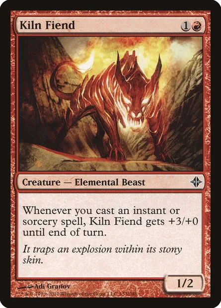Kiln Fiend, Magic card ROE 153 — Rise of the Eldrazi set