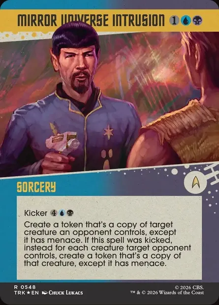 Mirror Universe Intrusion, Magic card TRK 548 — Star Trek set