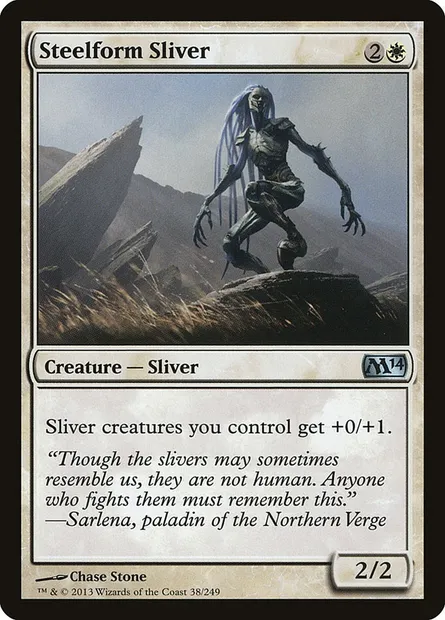 Steelform Sliver, Magic card M14 38 — Magic 2014 set
