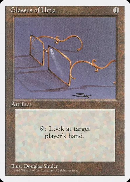 Glasses of Urza, Magic card 4ED 321 — Fourth Edition set