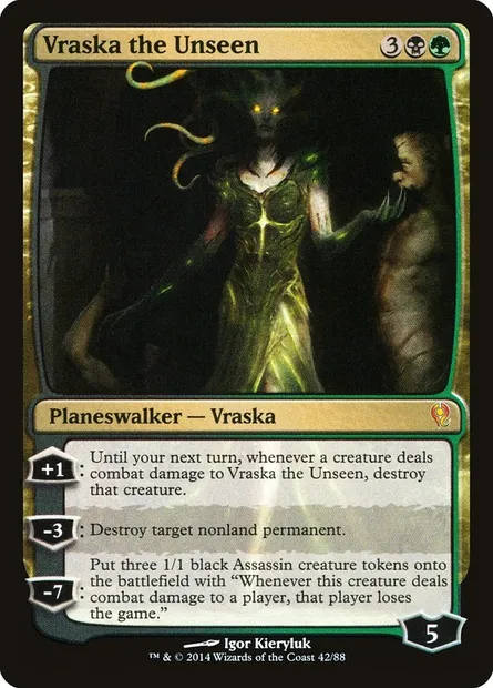Vraska l'Inapparente, carte Magic DDM 42 — extension Duel Decks: Jace vs. Vraska