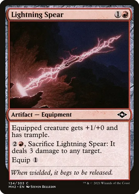 Lightning Spear, Magic card MH2 134 — Modern Horizons 2 set