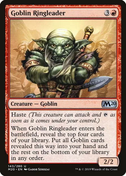 Goblin Ringleader, Magic card M20 143 — Core Set 2020 set
