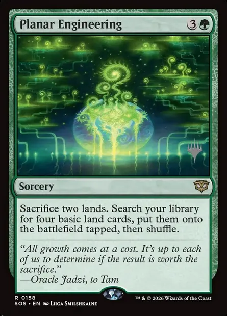 Planar Engineering, Magic card PSOS 158p — Secrets of Strixhaven Promos set