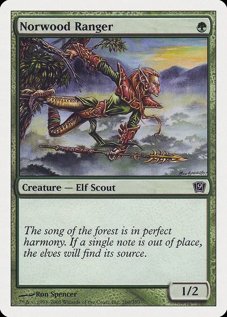 Ranger de Norbois, carte Magic 9ED 260 — extension Neuvième Edition