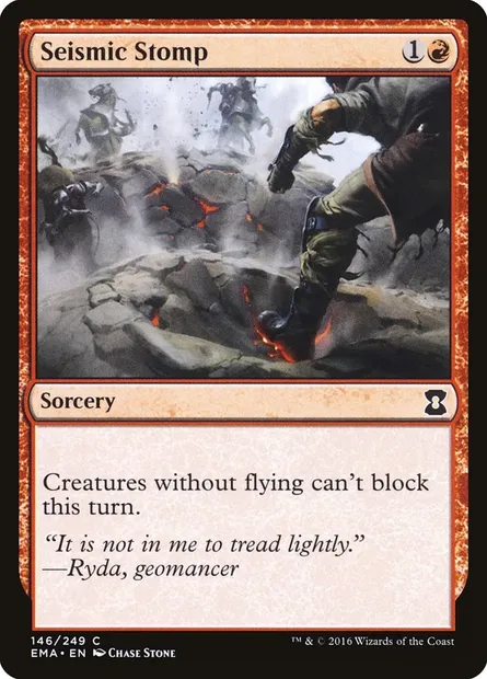 Seismic Stomp, Magic card EMA 146 — Eternal Masters set