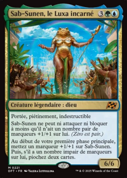 Sab-Sunen, le Luxa incarné, carte Magic DFT 221 — extension Aetherdrift