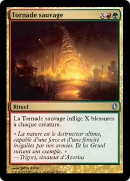 Tornade sauvage, carte Magic C13 208 — extension Commander 2013