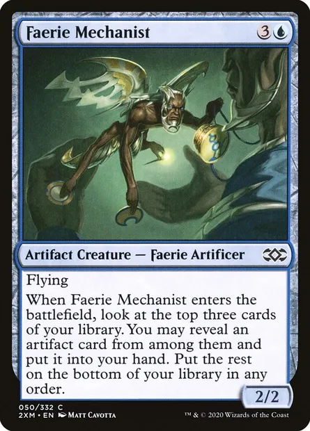 Faerie Mechanist, Magic card 2XM 50 — Double Masters set