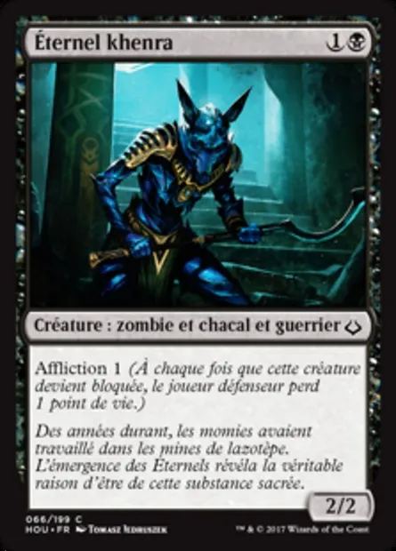 Éternel khenra, carte Magic HOU 66 — extension L’âge de la destruction