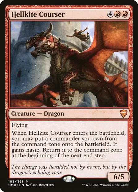 Hellkite Courser, Magic card CMR 183 — Commander Legends set
