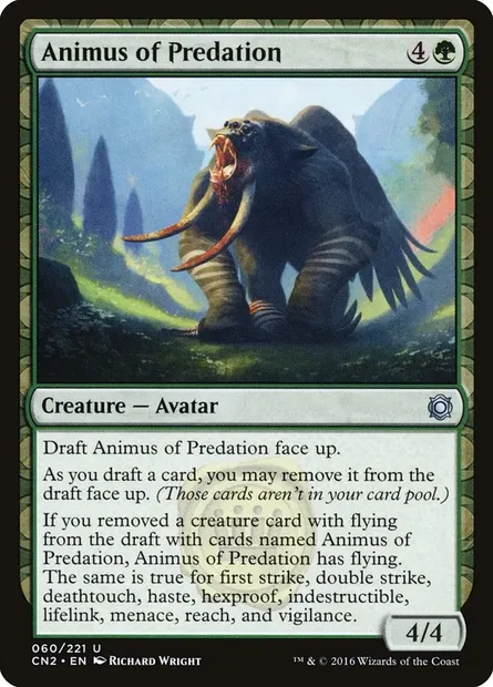 Animus of Predation, carte Magic CN2 60 — extension Conspiracy: Take the Crown