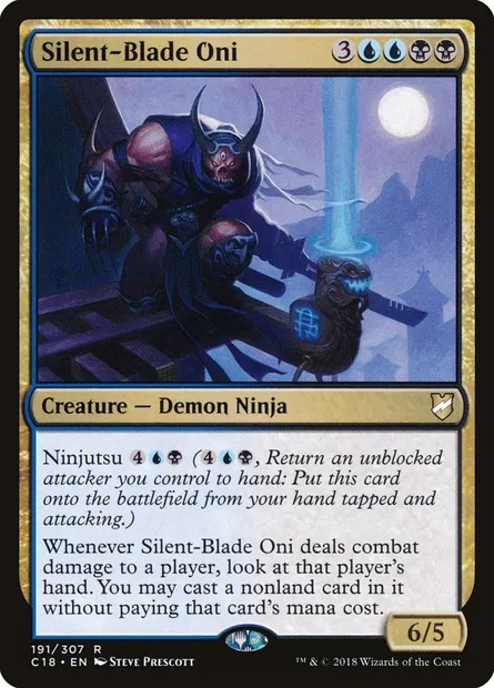 Silent-Blade Oni, Magic card C18 191 — Commander 2018 set