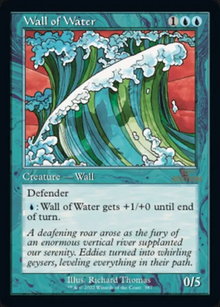 Mur d'eau, carte Magic 30A 387 — extension 30th Anniversary Edition