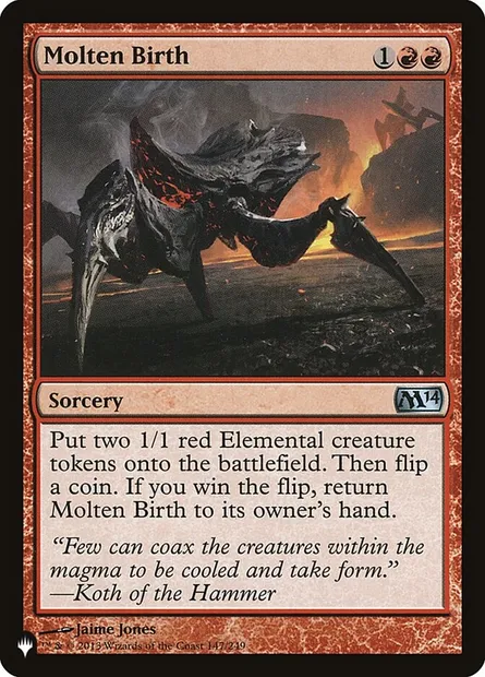 Molten Birth, Magic card PLST M14-147 — The List set